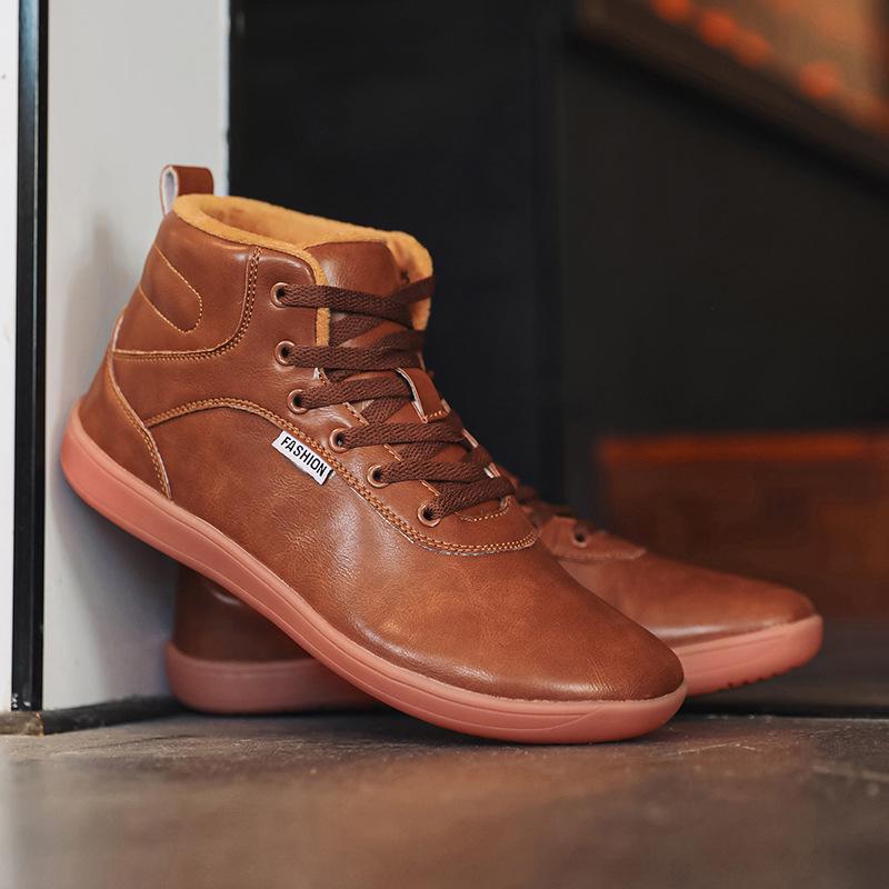 2025 Unisex Schneestiefel mit breiter Zehenbox und hohem Schaft: Fleecegefütterte Barfuß-Sneaker für den Winter