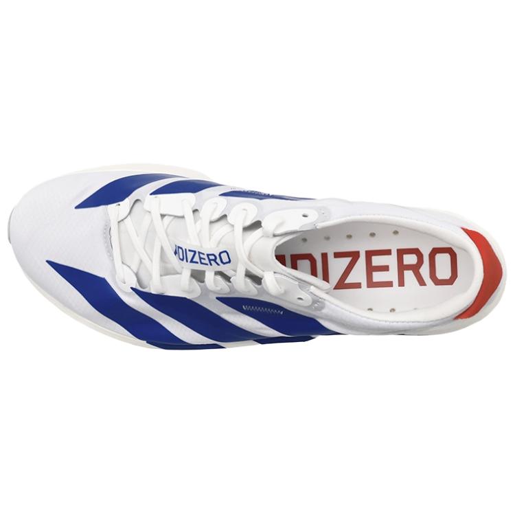 adidas נעלי ריצה Adizero Adios 9 לגברים לבן כחול JQ0765