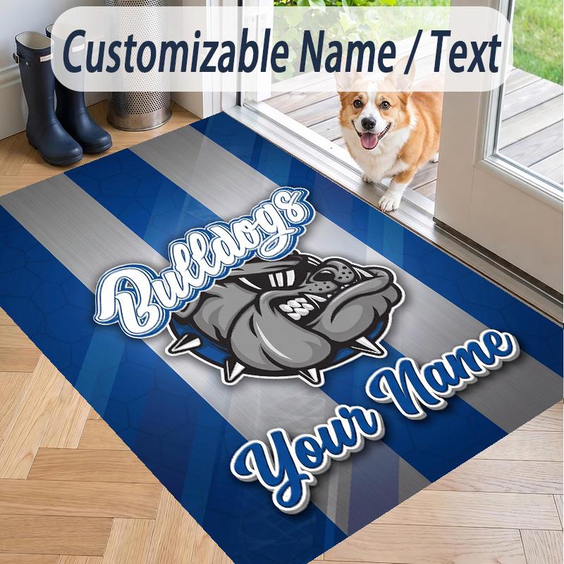 Custom Text Printed Rug Canterbury-Bankstown Bulldogs Non Slip Floor Carpet For Home Room Decor