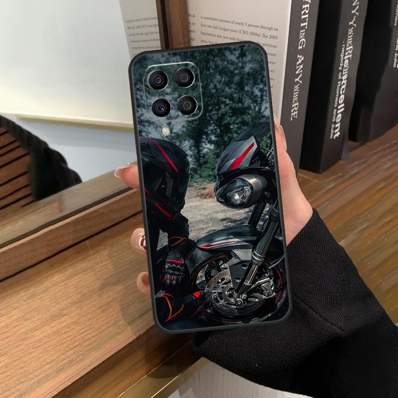 Motorcycle Man Case For Samsung Galaxy M32 M52 M12 M22 M13 M23 M33 M53 M14 M34 M54 M31 M51 M20 M31s M30s
