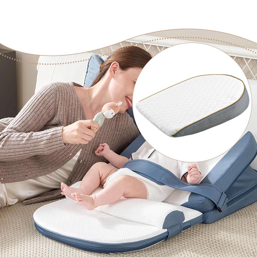 Baby Wedge Pillow Side Sleeping Cushion Comfortable Neck Support for Cot Bed