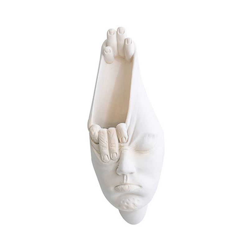 

AEE4-Nordic Abstract Human Face Wall Vase Horror Human Face Wall Hanging Flowerpot Human Portrait Wall Planter Home Decor