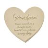 Thoughts of You Memorial Graveside Heart Plaque - Grandma