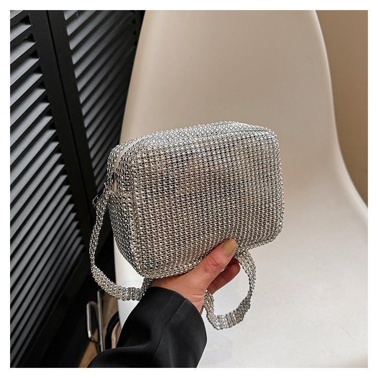 2024 Spring New Fashion Silver Street Trendy Shoulder Bag Pu Material