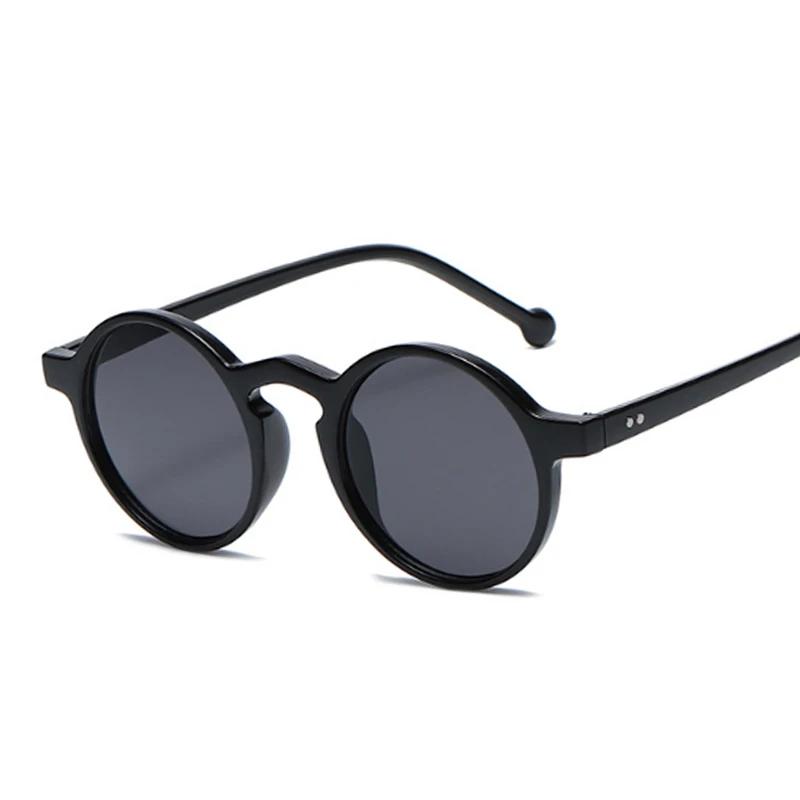 Round Sunglasses Woman Brand Designer Vintage Sun Glasses Classic Eyewear For Lady Small Frame Mirror Retro