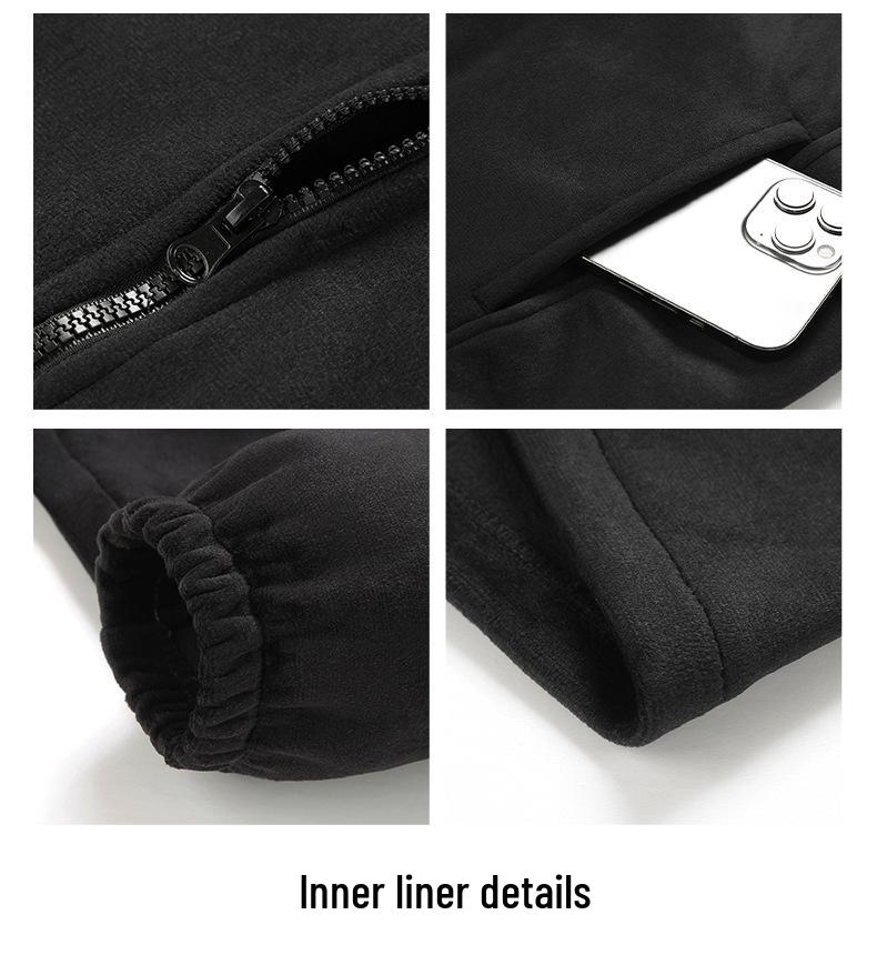 2025 Winter New Three-in-One Men's Casual Hooded Outdoor Jacket - Warm, Loose, Couple Style.