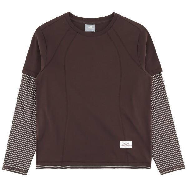New Balance STripe Layered T shirT Nbndg2w322 85
