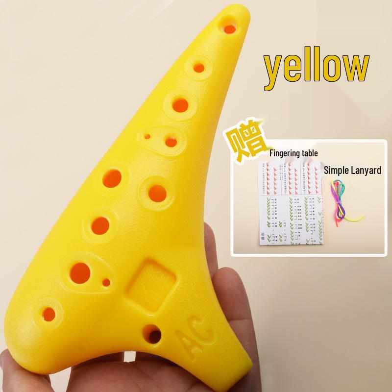 Durable Beginner 12-Hole C-Key Alto Ocarina for Kids & Classrooms