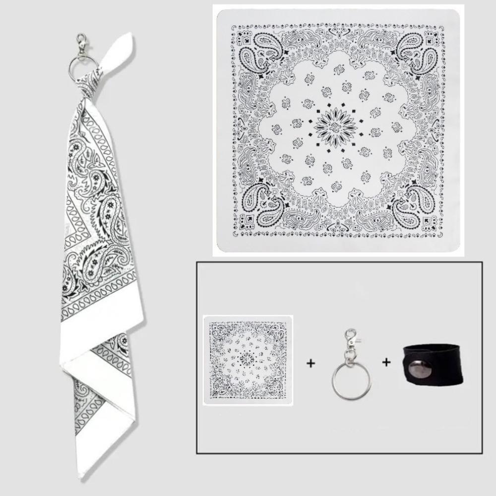 

Fashion Hip Hop Square Scarf Chain on Jeans Korean Street Metal Waist Chain Unisex Pants Belt Chain