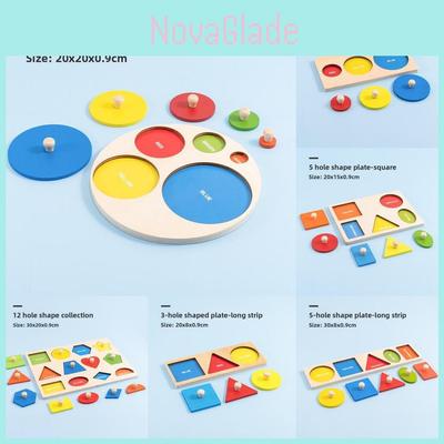 Wooden Geometric Shape Puzzle For Kids Educational Learning Toys