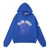 Sp5der Hoodie Unisex Oversized Cotton Pullover With Foil Letter Print Fall Casual Streetwear
