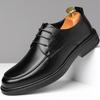 Men's Leather Shoes Fashion Work Lace-up Men's Shoes Non-slip Breathable Dress Shoes Wedding Leather Shoes
