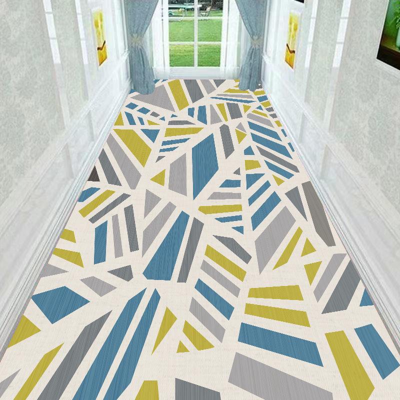 3D Carpet Doorway Corridor Carpet nordic rug Aisle Long Corridor hallway Home Floor Mat Commercial Hotel Carpet Geometry