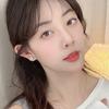Zircon rabbit earrings exquisite small high-end stud earrings fashionable and versatile light luxury temperament earrings