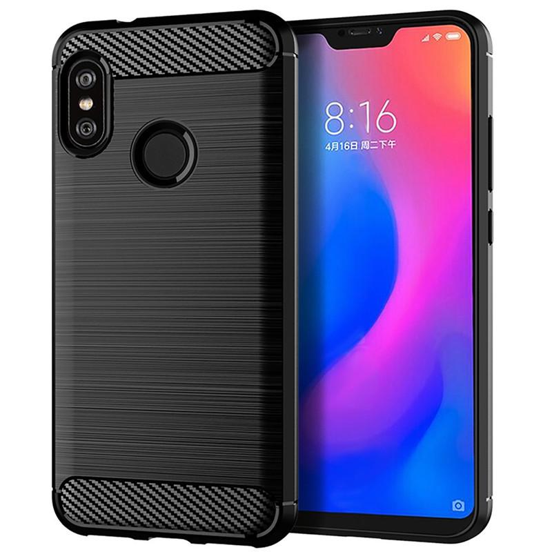 Shockproof Phone Cover for xiaomi A2 Lite Mi A2 lite MiA2 Lite Soft Carbon Fiber Case For redmi 6 pro Redmi6 pro Silicone Case