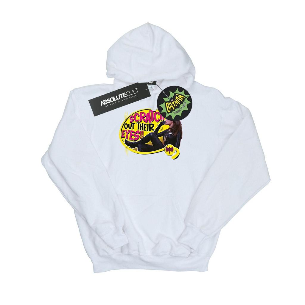 DC Comics Mens Batman TV Series Catwoman Scratch Hoodie