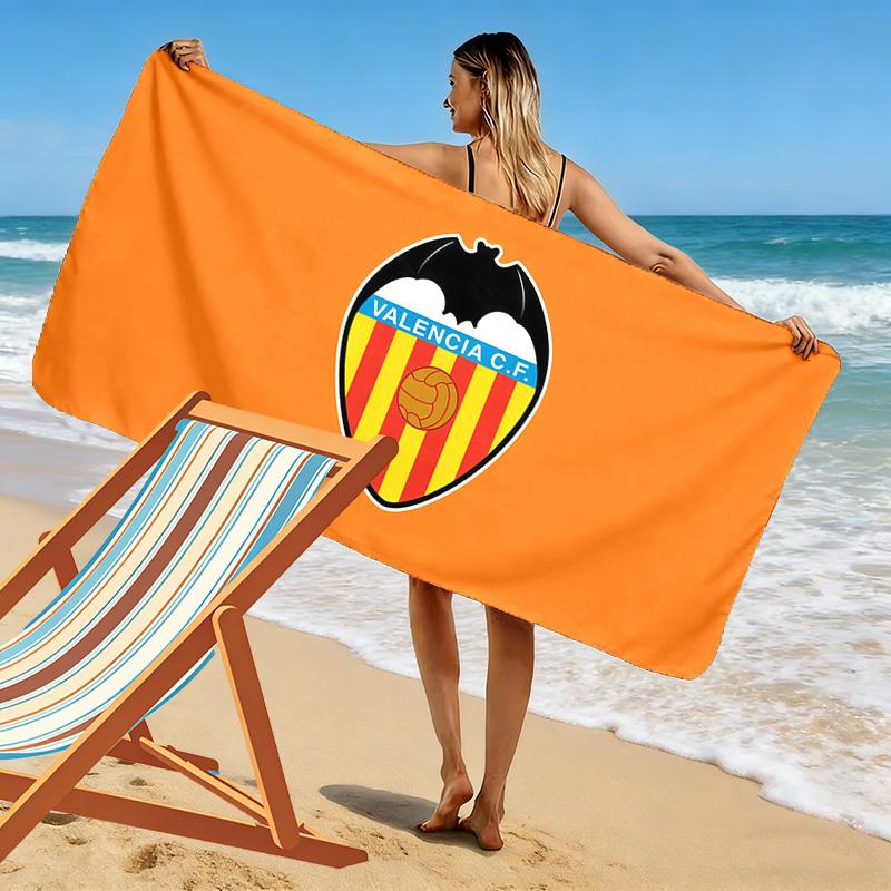 Valencia Club de Fútbol Print Beach Towel, Large Soft Quick Dry Towel for Beach Camping Swimming