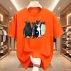 Funny Penguin Graphic T Shirts Cat Printed Tshirt Unisex Unisex Loose Cotton Short Sleeve Tshirts Summer Round Neck Short Sleeve Tee