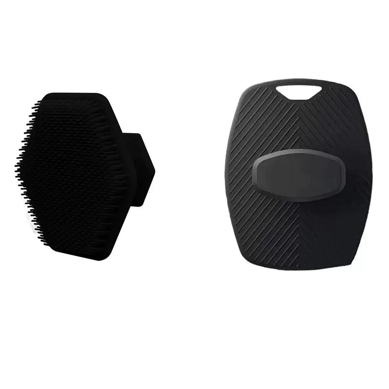 Soft Silicone Exfoliating Brush Cleanser Manual Body Cleansing Body Care Scrubber Shower Gentle Massage Bath Brush For Men