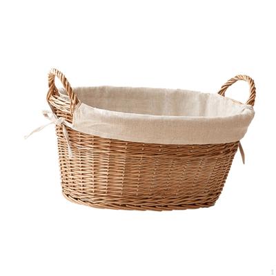 Eleganter Rattan-Wäschekorb für die Organisation zu Hause