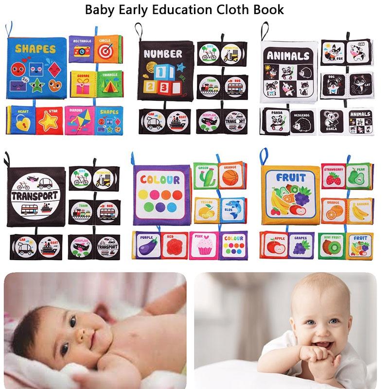 Durable Washable Children's Cloth Book Toy Set For Early Learning And Interactive Play Tear-resistant And Sound-producing