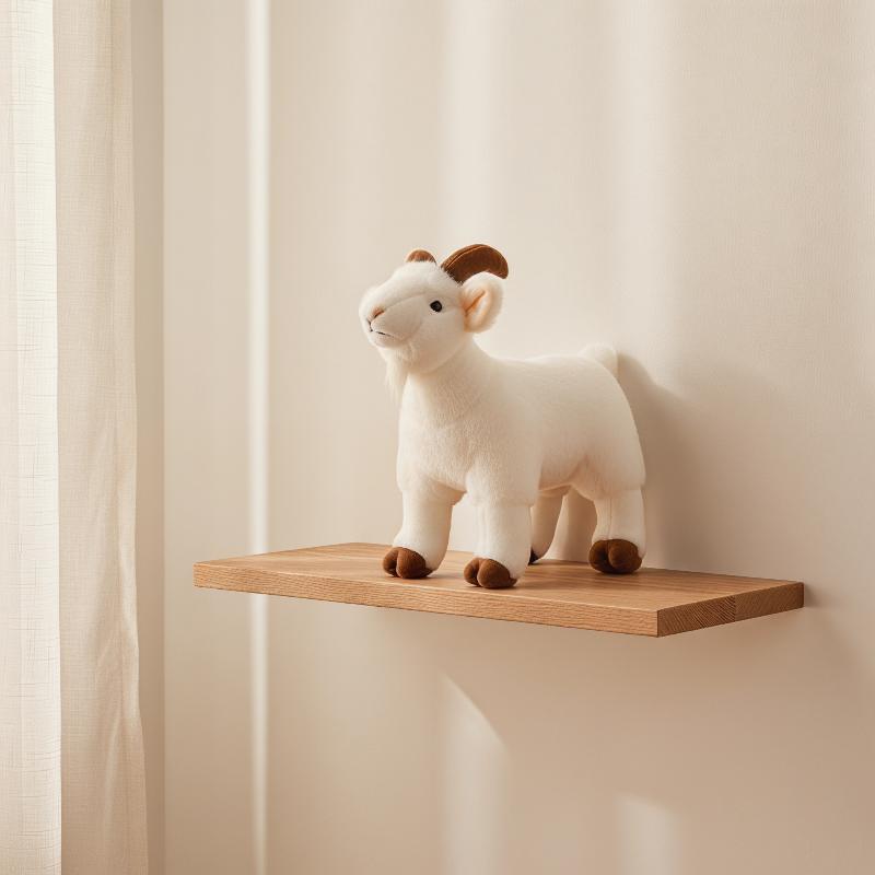 Realistic Goat Plush Stuffed Toy Non-Toxic Soft Animal Doll For Shelf Decor Toddlers Birthday Children'S Day Gifts 1Pc