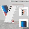 For Samsung Galaxy S24 FE Case TPU+PC Glitter Transparent Phone Cover