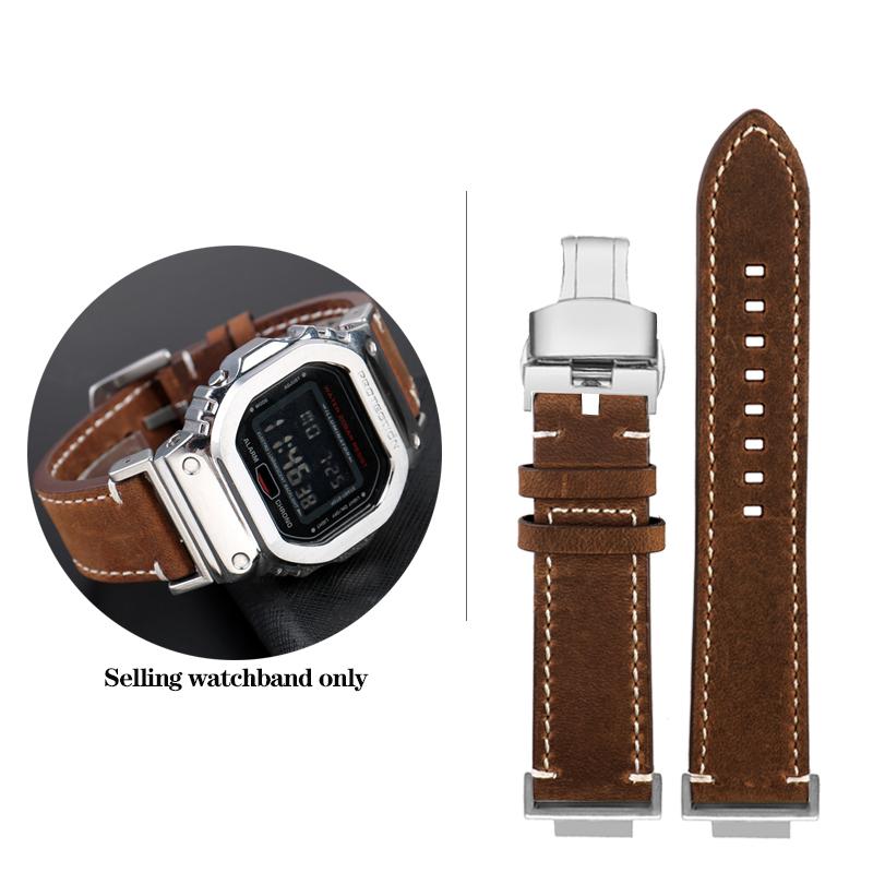 DW-5600 Vintage Rindsleder Uhrenarmband Für G-SHOCK Casio DW5600 GW-B5600 GW-M5610 GA 110 120 GA2100 Armband Uhrenarmband