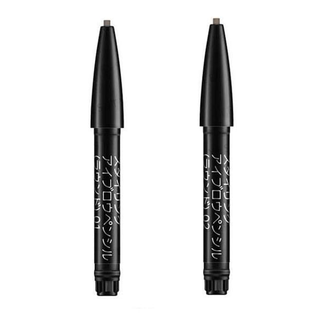 Kanebo - Lunasol Styling Eyebrow Pencil Round 01 Charcoal Brown