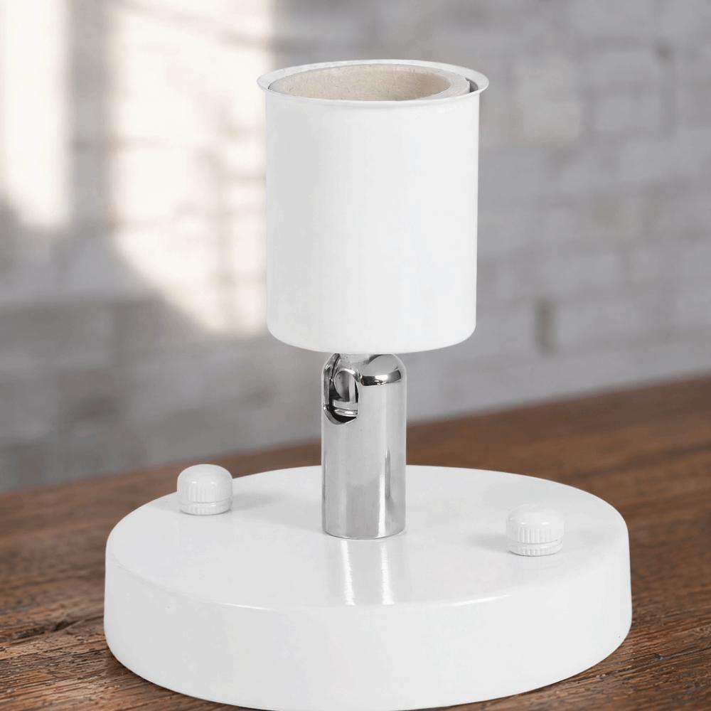 180° Rotating Ceiling Light Ceramic Iron Single Socket Modern Bulb Holder  Dining Room