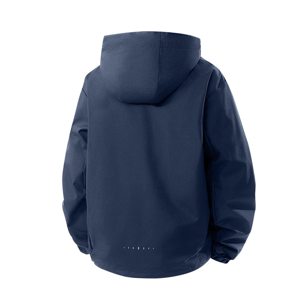 Men's Solid Color Jacket Men's Casual Cports Outdoor Mountaineering Waterproof Jacket