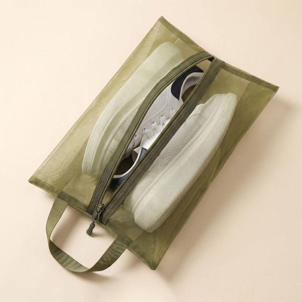 Zipper Shoe Storage Bag Dust Proof Sneaker Pouch Portable Travel Shoe Organizer