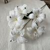 Real Touch Fake Daylily Branches White Artificial Faux Plants  Home Decor