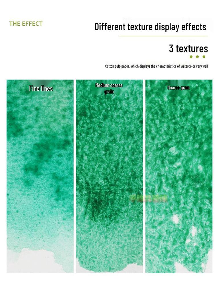 Artist Watercolor Cotton Paper - 32K/16K/8K/4K/2K, Rough/Medium/Fine Grain, 300gsm