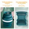 Portable Silicone Foldable Cup With Lanyard Heat Resistant Collapsible Cups Lid Folding Storage Travel Mug For Hot Water