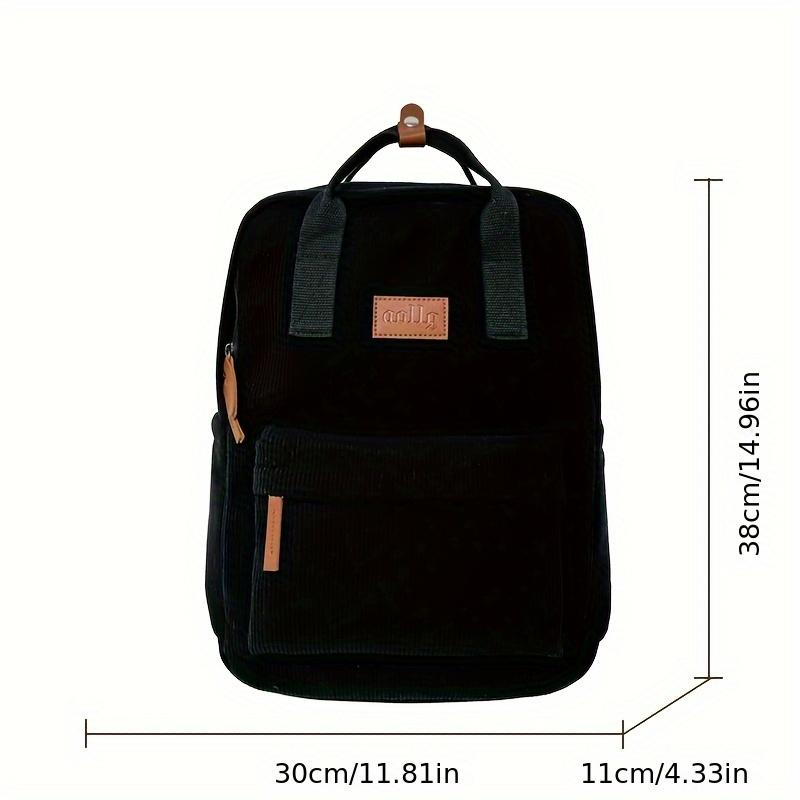 Stylish Corduroy Tote Bag Simple Handbags Shoulder Bags for Woman Versatile Backpack School Bags Mochilas Juveniles Adolescentes