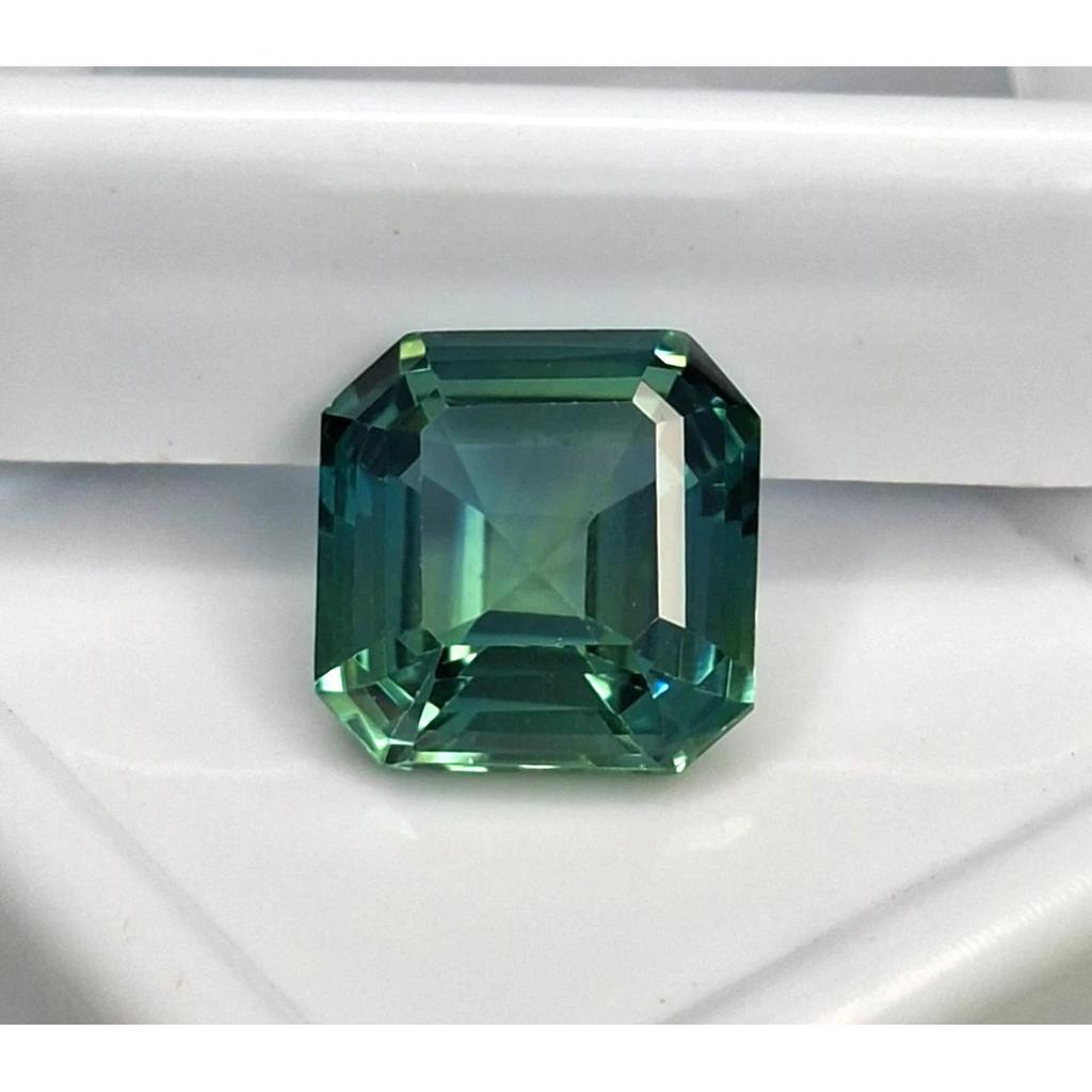 Natural Green Sapphire Asscher Cut 5-7 Ct Fabulous Certified Loose Gemstone