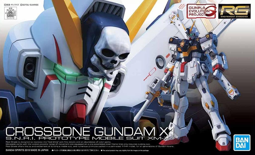 BANDAI SPIRITS RG Mobile Suit Crossbone Gundam Crossbone Gundam X1 1/144 Scale Pre-Colored Plastic Model