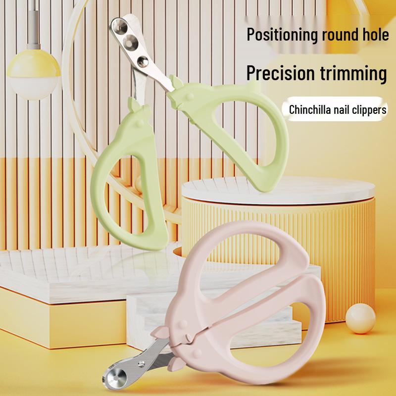 Chinchilla & Cat Nail Clippers: Anti-Bleed, Round Hole, Small Blind Clippers