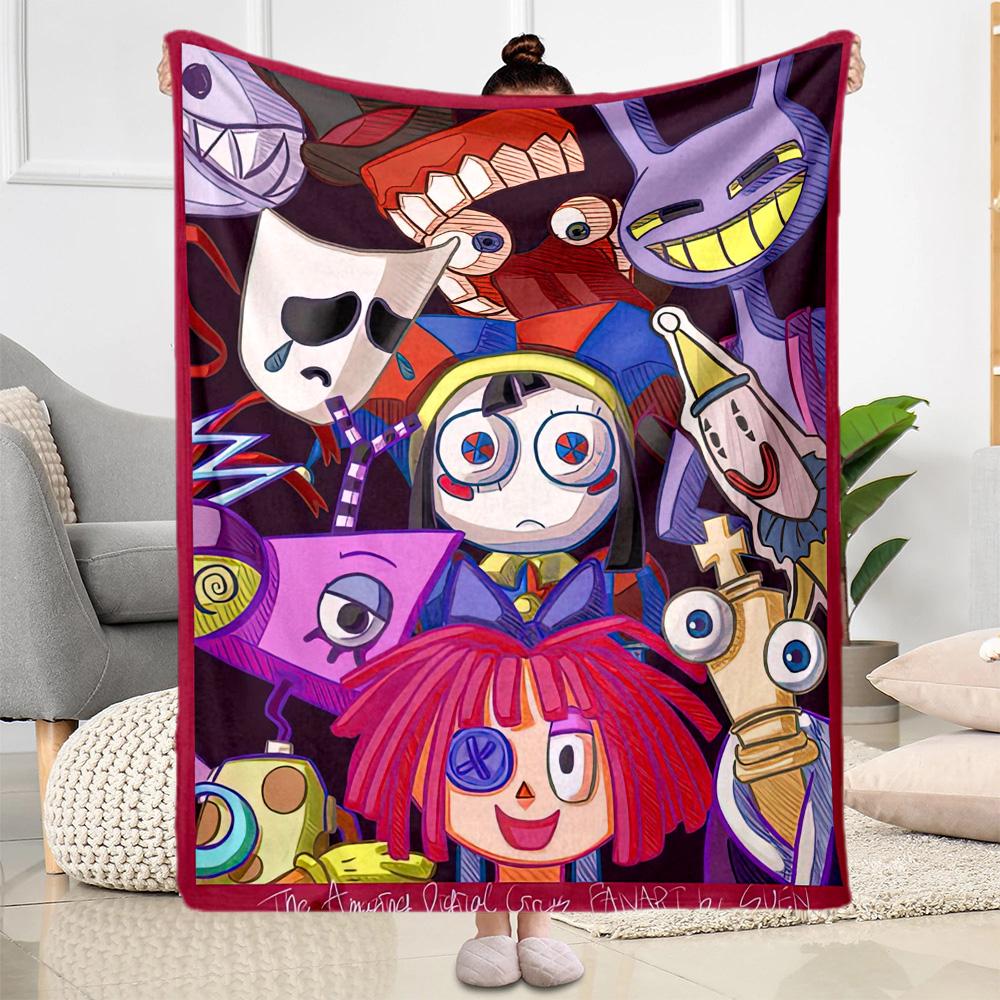 Digital Circus Blanket Ultra-Soft Great for Sofa Couch Bedding for All Seasons Modern Style Unique Gift for Family and Friends Camping