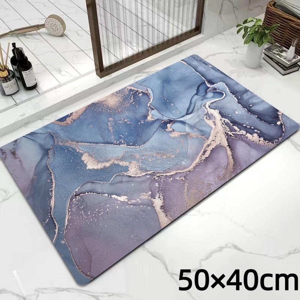 Quick Dry Kitchen Drain Mat Gilded Marble Absorbent Floor Mat New Tableware Countertop Mat