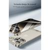 Randlose Hülle aus Aluminiumlegierung für iPhone 13 14 15 16 Pro Max Linsenschutz Bare Metal Stoßfeste Eckpolsterabdeckung