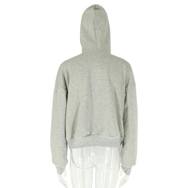 2026 Trendy Women's Casual Loose Fit Letter Hoodie with Long Sleeves – European & American Spring Fashion