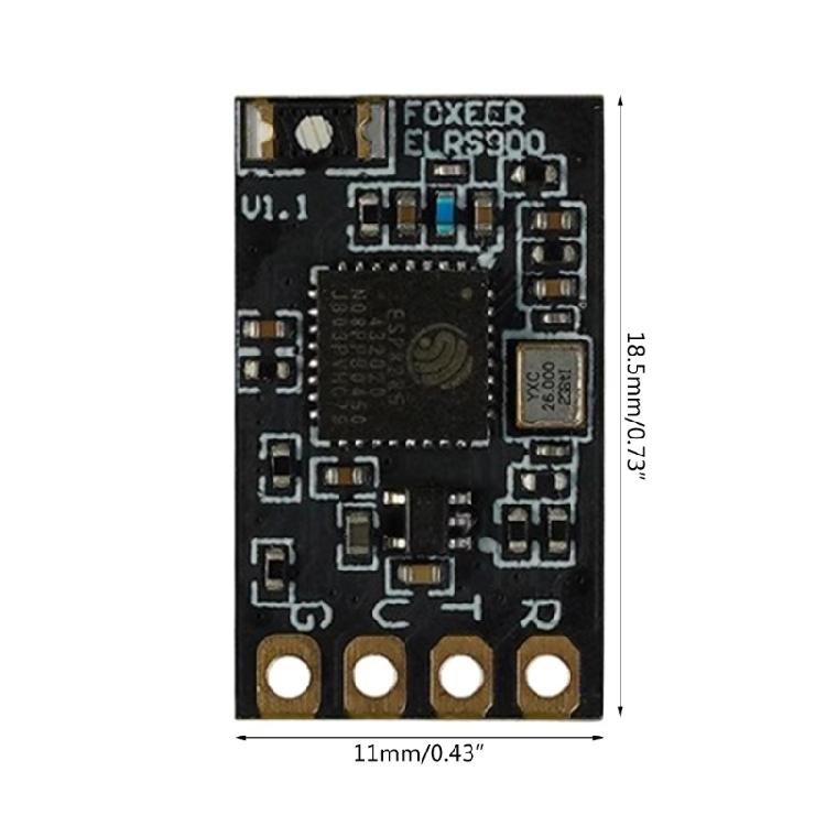Foxeer ELRS 915RX Receiver Set with T-antenna & 4pin Header Control Accuracy/