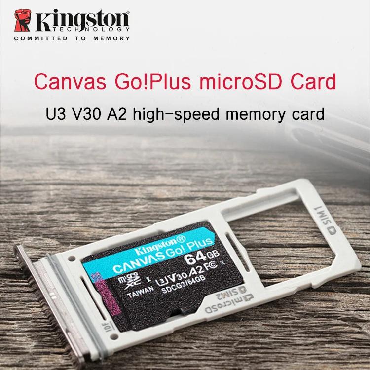 Kingston Micro SD-Speicherkarte, 512 GB, TF-Karte, 64 GB, 128 GB, 256 GB, U3 V30 A2, Hochgeschwindigkeits-Micro-SD-Karte, bis zu 170 Mbit/s, 4K-Flash-TF-Karte für Action-Cams, Drohnen