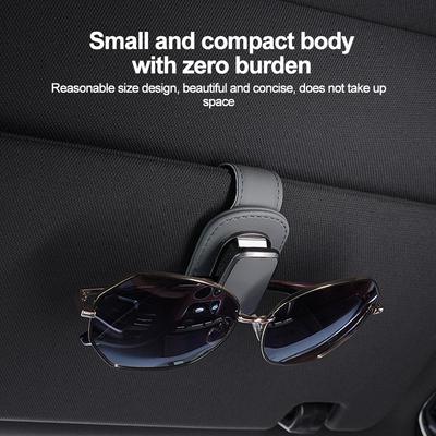 Car Glasses Clip Multifunction Sun Visor Leather Eyeglasses Clip Sunglasses Holder Clip Hanger Universal Car Accessorie