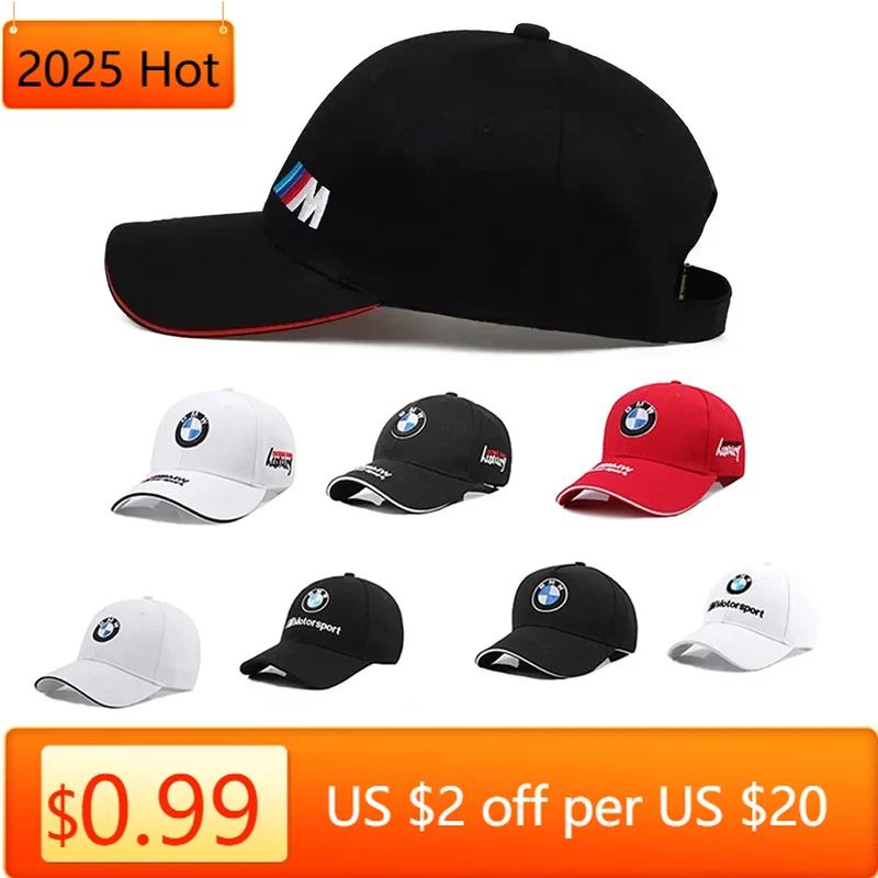 WJNR5 2025 New BMW Baseball Cap Outdoor Summer Sports Hat Embroidered Men Women Baseball Cap for BMW M POWER X3 X5 X6 E90 E70 F30 Acce