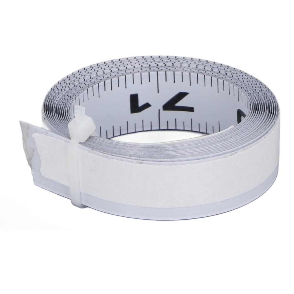 Carbon Steel Self Adhesive Tape Measure Left to Right Reading Imperial Scale Workbench Ruler Measuring Tape 72 Inch
