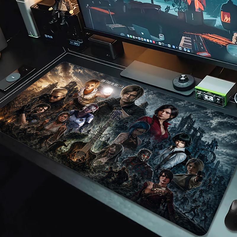 Evil Zombie Game Color Mouse Pad Large Gaming Table Cushion Non-slip Laptop Tablet Big Mousepad XXL Mat Mini PC Playmat With Lock edge