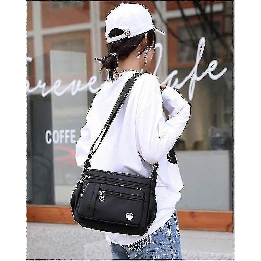 Borsa a Spalla da Donna Spaziosa con Tasche Multiple Borsa da Donna a Tracolla Borsa Tote alla Moda Borsa a Mano Superiore